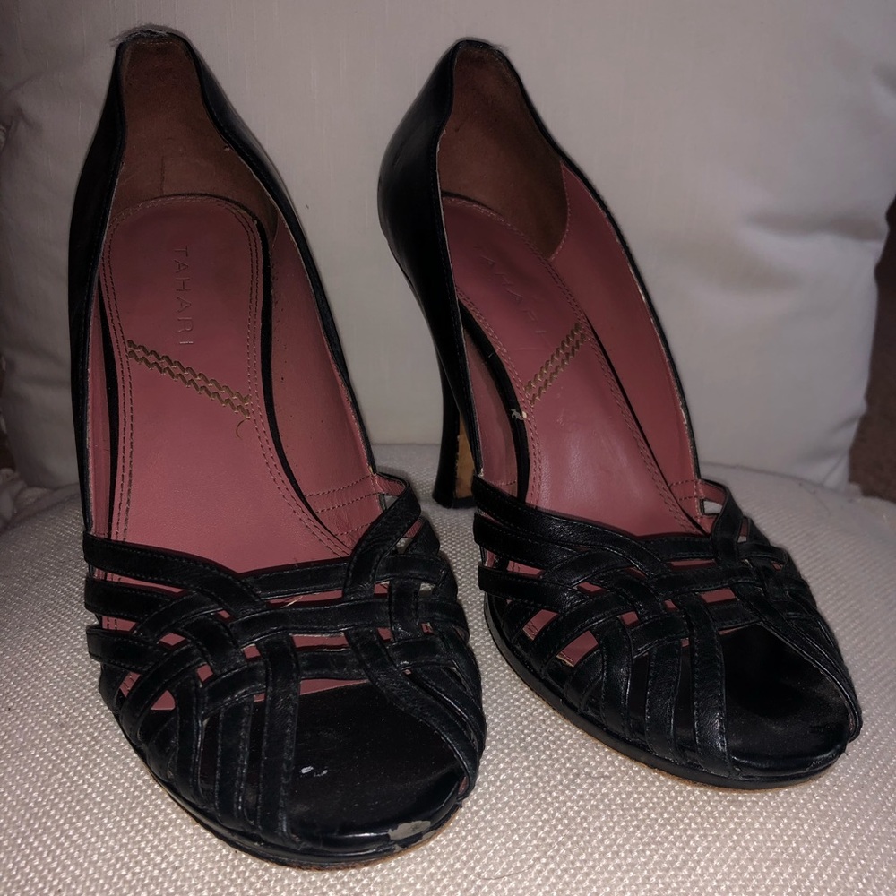 Tahari Black Heels